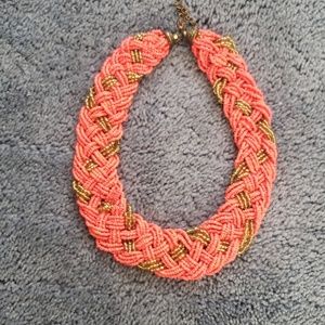 Orange breaded beads Necklace